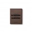 Wondering Wandering Personalized 4.5 x 5.5 Brown Leather Passport Holder
