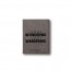 Wondering Wandering Personalized 4.5 x 5.5 Gray Leather Passport Holder