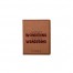 Wondering Wandering Personalized 4.5 x 5.5 Rawhide Leather Passport Holder