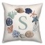 Sea Wreath Personalized 18 x 18 Indoor / Outdoor Pillow