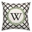 Ivy Wreath Personalized 18 x 18 Indoor / Outdoor Pillow