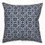 Navy Petals 18 x 18 Indoor / Outdoor Pillow