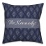 Indigo Boho Pattern Personalized 18 x 18 Indoor / Outdoor Pillow