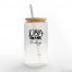 Dog Mom Personalized 3 x 5.8 Glass Can Cup