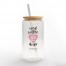 Iced Coffee and Dogs Personalized 3 x 5.8 Glass Can Cup