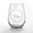 Bride Tribe Personalized 3.25 x 4.25 Printed Stemless Wine Glass