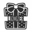 Christmas Present Personalized 4 x 4 Metal Ornament