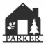 Holiday House Personalized 4 x 4 Metal Ornament