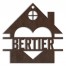 Heart House Personalized 4 x 4 Copper Metal Ornament
