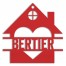 Heart House Personalized 4 x 4 Red Metal Ornament