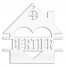 Heart House Personalized 4 x 4 White Metal Ornament