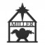 Nativity Scene Personalized 4 x 4 Metal Ornament