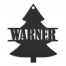 Holiday Tree Personalized 4 x 4 Metal Ornament