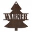 Holiday Tree Personalized 4 x 4 Copper Metal Ornament