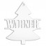 Holiday Tree Personalized 4 x 4 White Metal Ornament