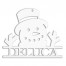 Frosty Snowman Personalized 4 x 4 White Metal Ornament
