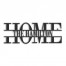 Home Typography Personalized 4 x 4 Metal Ornament