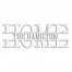 Home Typography Personalized 4 x 4 White Metal Ornament