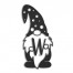Gnome Monogram Personalized 4 x 4 Metal Ornament
