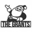 Retro Santa Personalized 4 x 4 Metal Ornament
