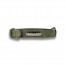 Naïve Bold Font Personalized 0.75 x 19.5 Green Leather Collar