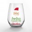 Santa's Favorite Elf Personalized 3.25 x 4.25 Printed Stemless Wine Glass