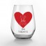 For Like Ever Personalized 3.25 x 4.25 Printed Stemless Wine Glass