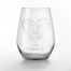 For Like Ever Personalized 3.25 x 4.25 Engraved Stemless Wine Glass