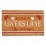 Welcome to Lovers Lane Personalized 30 x 18 Door Mat
