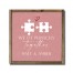 We Fit Perfectly Personalized 9.5 x 9.5 Framed Wood Plaque