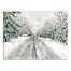 Winter Road 40 x 30 Canvas Wall Art
