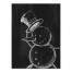 Sketched Snowman 18 x 24 Canvas Wall Art
