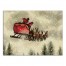 Flying Sleigh 24 x 18 Canvas Wall Art