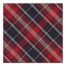 Plaid Palette Bias Red 12 x 12 Canvas Wall Art