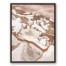 Snowy Mountains 31.75 x 41.75 Walnut Floating Frame Canvas