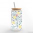Simple Egg Monogram Personalized 3 x 5.8 Glass Can Cup