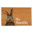 Easter Bunny Glasses Personalized 30 x 18 Door Mat