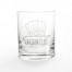 Patriotic Top Hat Personalized 3 x 3.5 Whiskey Glass