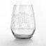 Red White and BBQ Personalized 3.25 x 4.25 Engraved Stemless Wine Glass