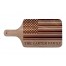 Family American Flag Personalized 17 x 8 Walnut Paddle Cutting Board