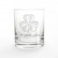 Family Clover Personalized 3 x 3.5 Whiskey Glass