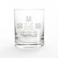 Many Clover Monogram Personalized 3 x 3.5 Whiskey Glass