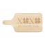 XOXO Clovers Personalized 17 x 8 Maple Paddle Cutting Board