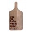 So Lucky You're Mine Personalized 8 x 17 Walnut Paddle Cutting Board