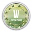 Glowing Clover Monogram Personalized 20 x 20 Round White Framed Print
