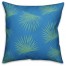 Sage Fern Leaves  Outdoor Throw Pillow