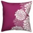 Magenta Aster Floral  Outdoor Throw Pillow