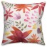 Stylized Floral  Outdoor Throw Pillow