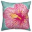 Tropical Hibiscus  Outdoor Throw Pillow