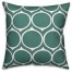 Blue Circle Pattern  Outdoor Throw Pillow